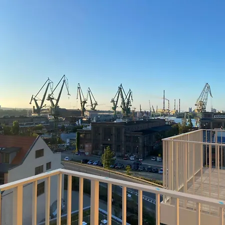 Crane Panorama Danzig